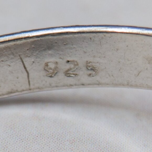 Sterling Kinetic Triple-Heart Ring — Size ~7.25 - Picture 10 of 10